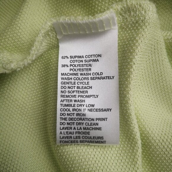 Tommy Bahama Men's Size Large Tall Lime Green Straight Fit Sailfish Logo Polo - Picture 4 of 8